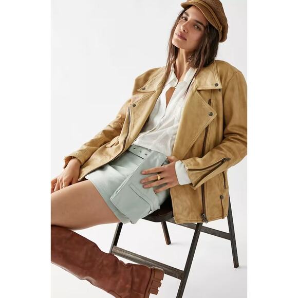 Free People Jackets & Blazers - New!  Free People Jealousy Leather‎ Moto Jacket X-SMALL
